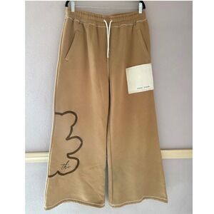 Keny Universe Tan Wide Leg Sweatpants Size Large